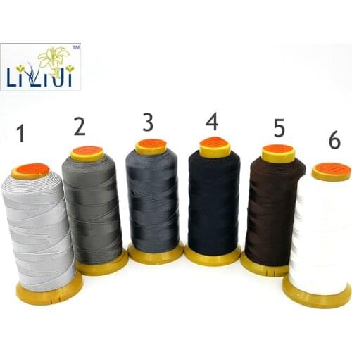 LiiJi Unique Silk Nylon DIY Making Thread Gray Black Brown White 0.2mm approx 1080M For Small beads/Tassel No.1-6