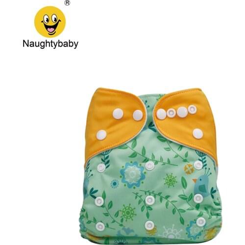 Newest Wholesale Baby Cloth Diaper Cartoon Print Snaps Adjustable Baby Nappy Changing Baby Shower Pocket Diaper Reusable Nappy