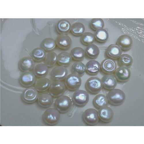 WHOLESALE Circle Round Shape 14-16mm Size Natural Real Pearls, Loose Freshwater Irregular Baroque Pearls, 30PCS/LOT
