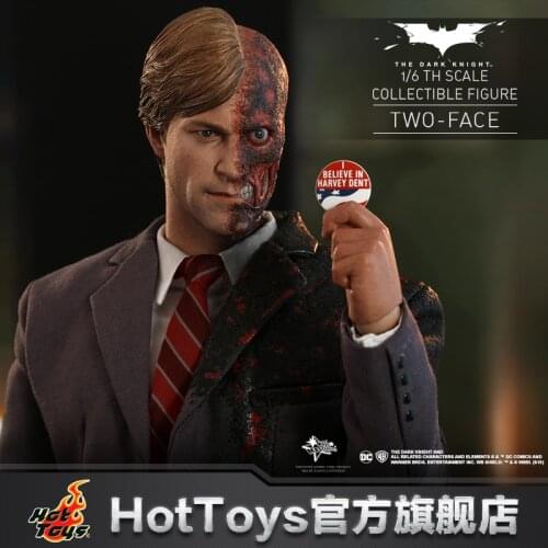 Original D-C Batmans The Dark Knights 1:6 Two Face Harvey Dent Action Figures Collectible Figure Toys Model Dolls Boy Toys 30Cm