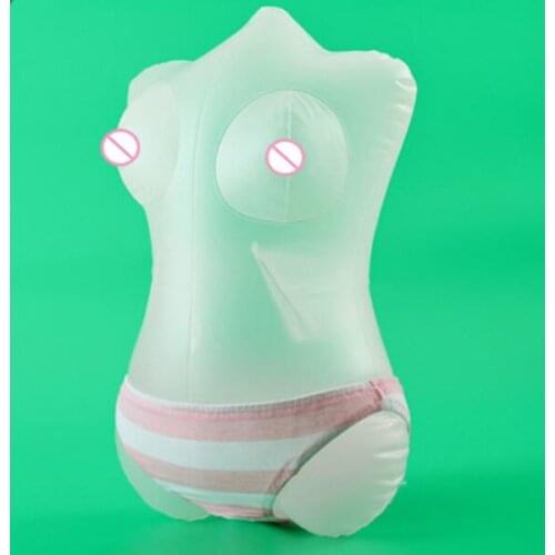 PVC sexy Inflatable female mannequin body Masturbation transparent Inflatable maniqui for sex Panties transparent doll D081