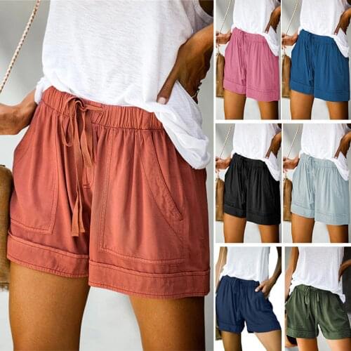 Plus Size S-5X Women Summer Wide Leg Shorts Casual All-match Loose Short Female High Waist Fashion Lady Shorts