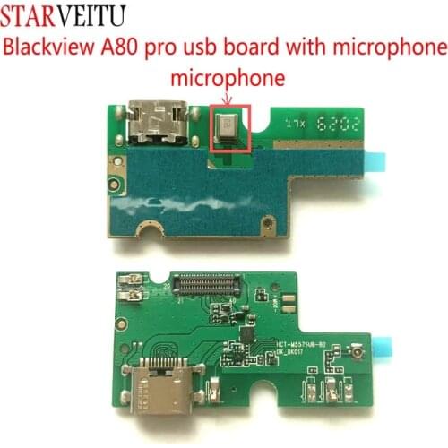 Starveitu USB Board for Blackview A80 Pro A80 Plus Charger Circuits Mircophone FPC Dock Connector Mobile Phone Accessories