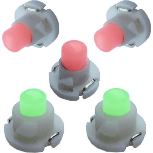 10PCS T3 T4.2 T4.7 LED COB 1SMD 12V Dashboard Winding Light Bulbs Warning Indicator Light Interior Light White Red Blue Green