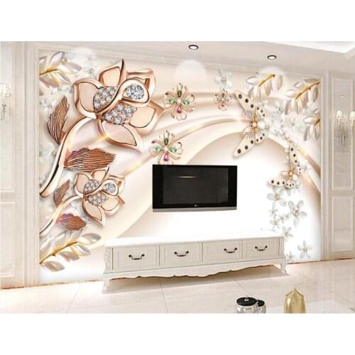 Custom photo 3d wallpaper Jewelry noble silk tv background home decor living room 3d wall murals wallpaper for walls 3 d