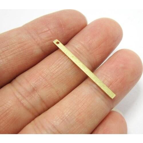 20pcs Brass pendant 30x2x1mm Brass earrings charms Rectangle bar Earrings charms R962