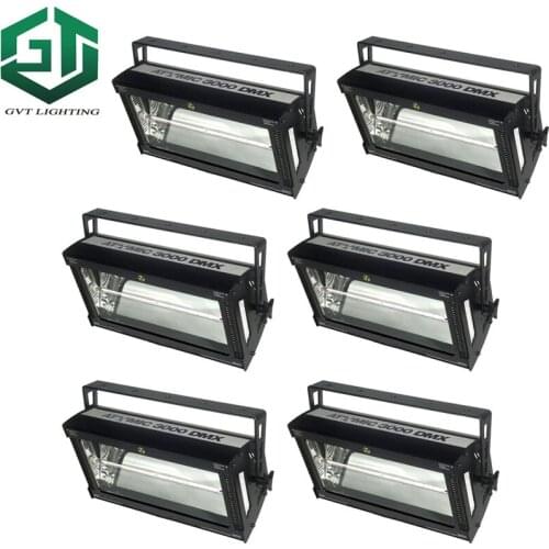 6pcs/lot 3000Watt Strobe Light dmx Super bright 3000W DMX Strobe Flash Light COB Led Strobe Light 3000W White Color