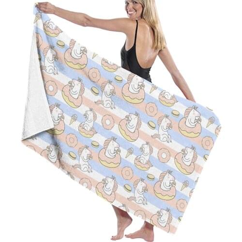 Gourmet Unicorns Bathing Towels Microfiber Bath Robe Towels Bathroom Gourmet Unicorns Home Textile Absorbent Shower Towel