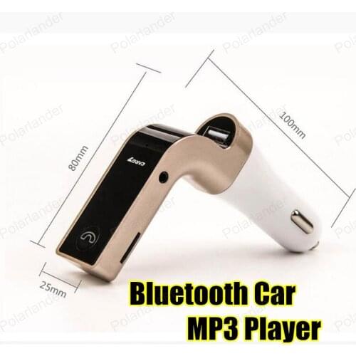 Bluetooth Car Kit FM Transmitter Hands Free AuxMp3 Player Modulator with LED Display Portable Dual USB Charger Transmissor FM