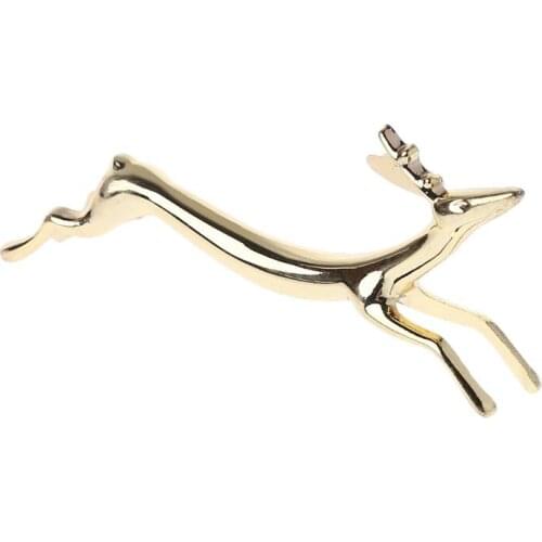 Zinc Alloy Cute Running Deer Chopsticks Stand Rack Spoon Fork Knife Rest Storage Holder Decoration K0AA