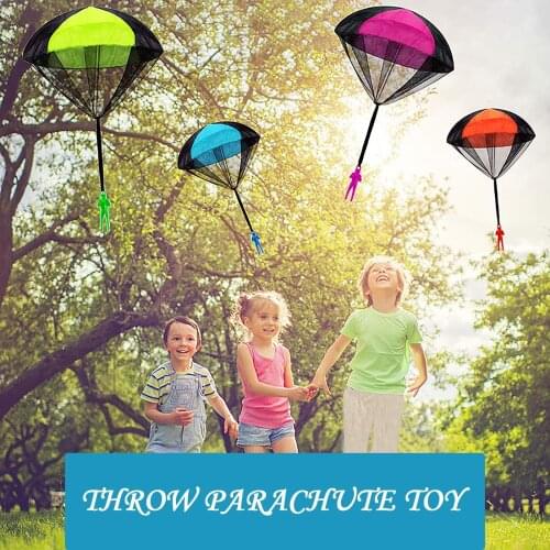 Hand Throwing Parachute Kids Outdoor Funny Toys Game Play Mini Soldier Toy Educational Toys for Children Fly Parachute Sport