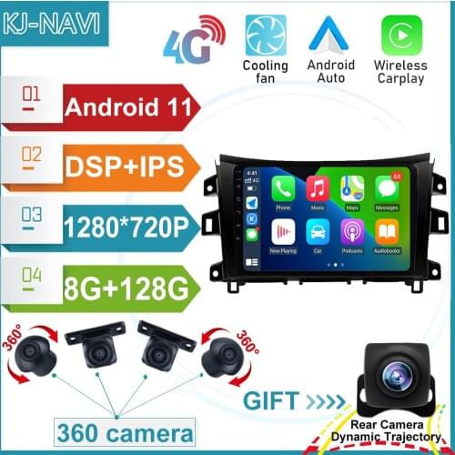 6+128GB Android 11 CARPLAY Stereo Player GPS Navigation Multimedia Car Radio For Nissan NAVARA Frontier NP300 2015-2017 NO DVD