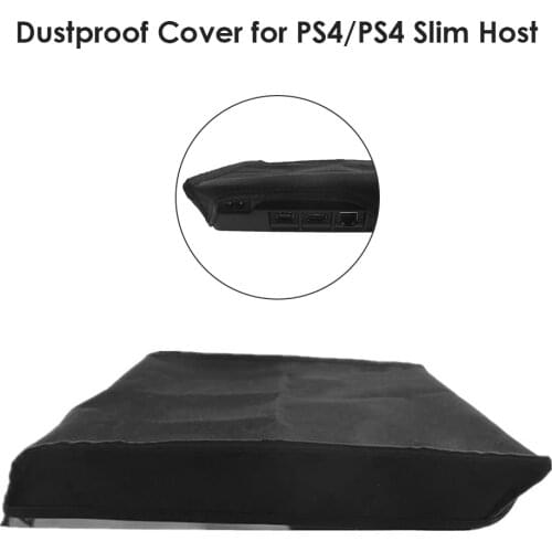 Horizontal Dust Cover for Sony PlayStation 4 PS4 Slim Console Waterproof Dustproof Protector with Soft Lining Gaming Accessories
