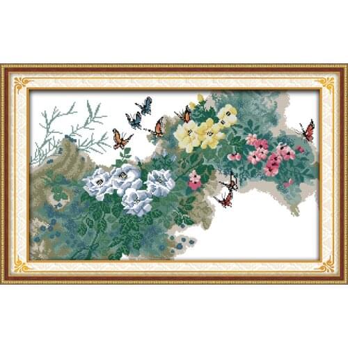 Everlasting Love Early Spring Chinese Cross Stitch Kits Ecological Cotton Clear Printed 14CT 11CT DIY Gift Christmas Decoration