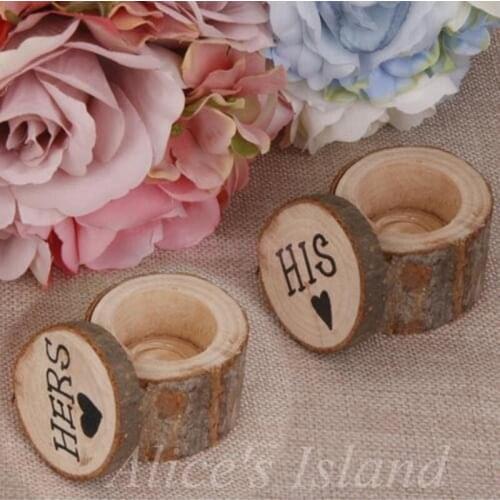 Rustic fairytale wedding ring box set vintage wedding decoration wedding ring holder wooden box cheap wedding decor accessories