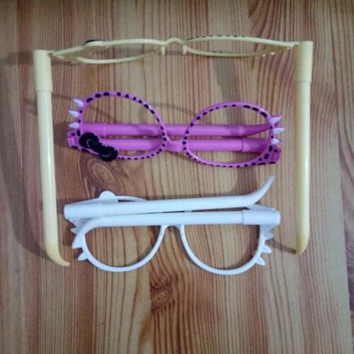 Creative Stationery Cute Kawaii Pen Fashion Frame Cute Bowknot Creative Cartoon Ballpoint Glasses Ballpoint Pen School Supplies