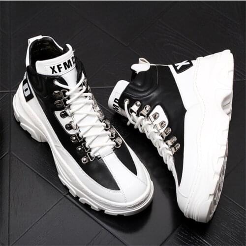 New Arrival Men Sneakers Hip-hop Casual Shoes Trainers Height Increasing Martin Shoes Zapatillas Hombre