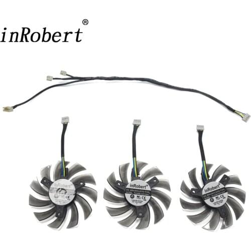 New 75MM PLD08010S12HH PLD08010S12H 0.35A Cooling Fan Replace For Gigabyte GTX 980 760 670 580 R9 290X Graphics Card Cooler Fans