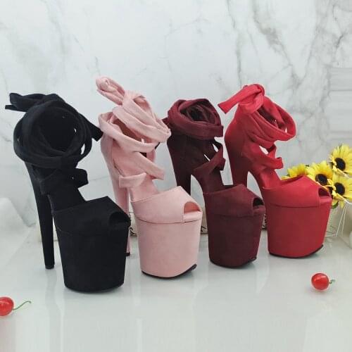 Leecabe 8Inch/20cm Womens Platform Sandals party High Heels Shoes Pole Dancing Shoes