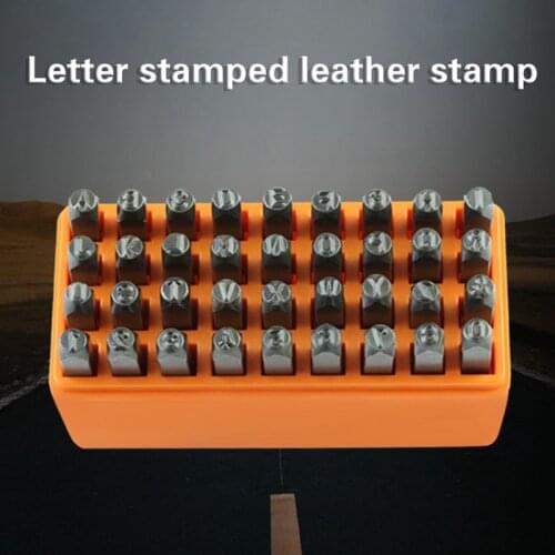 36PCS Russian Alphabet Metal Stamps Metal Stamping Tool DIY Craft Stamping Punch Handstamped Leather Craft Tool Steel Stamp