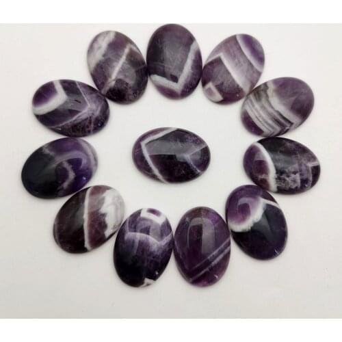 Fashion natural wolf teeth Amethysts stone beads 25X18MM cab cabochon for jewelry making 12Pcs/lot wholesale