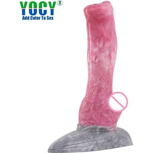 New Silicone Realistic Animal Penis Sexy Sex Masturb Wolf Dildo Anal Orgasm Masturbators Vaginal Massage Female Big Cock Shop