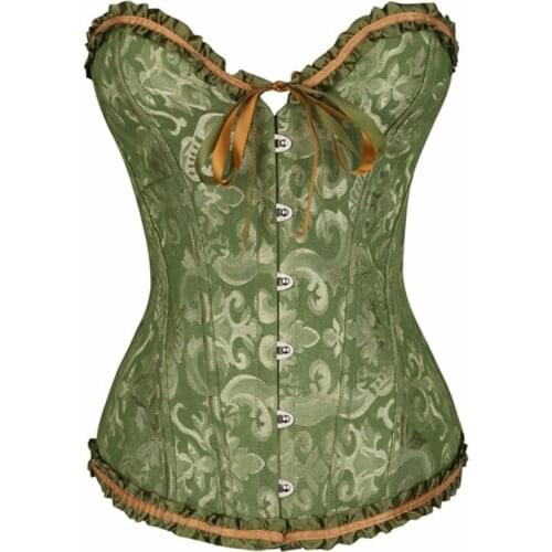 Sexy Women Gothic Steampunk Clothing XS-6XL Plus Size Corsets Lace Up boned Overbust Bustier Waist Cincher Body shaper corselet