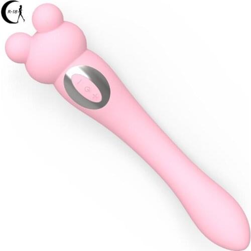 Cute Frog Vibrators for Women Silicone Dildo Vibrator Female Sex Toy AV Vibrator Women Vagina G Spot Clitoris Stimulator