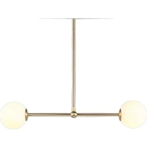Modern Simple Iron Pipe Glass ball Pendant Light for Foyer Dining Room Bed Room Bar Luxurious Modo Suspension 2440