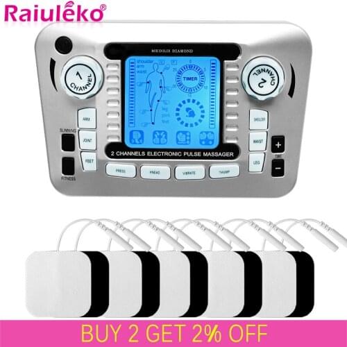 Tens Massager Electrical Pads Ems Muscle Stimulator Acupuncture Slimming Health Care Pulse Low Frequency Physiotherapy Machine