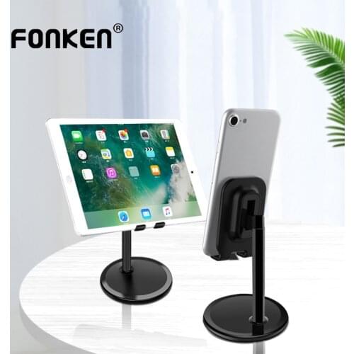 FONKEN Universal Phone Holder for Iphone Samsung Smartphone Desktop Tablet Stand for Ipad Surface Pro 7 Laptop Holder For Desk