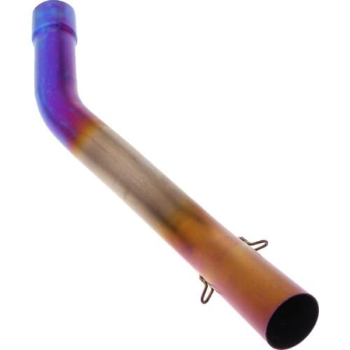 51mm Motorcycle Exhaust System Motorbike Middle Connect Link Pipe Slip-on for Kawasaki ZX10R 2008-2017