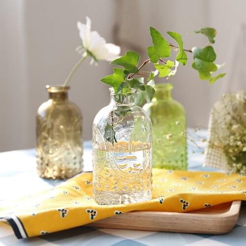 1pcs/lot 250ml Zakka Carved Glass Bottle used for Home Fragrance Reed Diffuser or Home Decoration