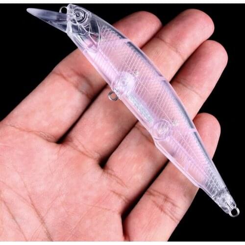 150pcs 11cm 12g blank nude baits crankbait Minnow bait Unpainted Lure Bodies Fishing bait