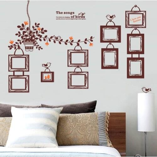 2016 DIY Home Decor Wall Sticker Eruope Style Photo Frame Wall Stickers for Living Room Study Room Wall Decor Home Gift