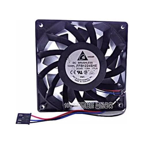 Delta Electronics FFB1224SHE T7LN DC 24V 1.20A 120x120x38mm 3-wire Server Cooling Fan