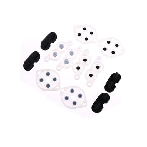 4 Sets Conductive Silicone Buttons Pads Replacement For Nintendo NES Controller