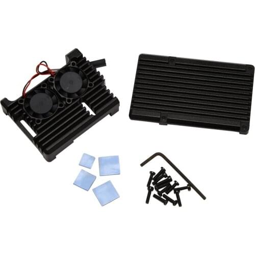 For Raspberry Pi 3 Aluminum Case Metal Shell Black Enclosure for RPI Raspberry Pi 3B / 3B