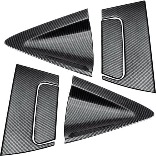 Car Carbon Fiber Side Rear Door Handle Cover Bowl Cover For Honda Hr-V Hrv 2016-2018