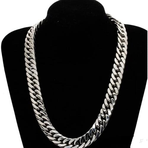 Stainless Steel Four Side Chain 4-10mm Silver Plated Chain Men Women Necklace Hop Jewelry Friend Gift 50-90cm Length Wholesale