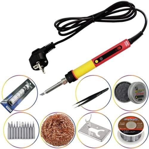 CXG E110W LED Digital Adjustable Electric Professional Solder Iron For Efficient NC Thermostat Electric Soldering Iron Solder
