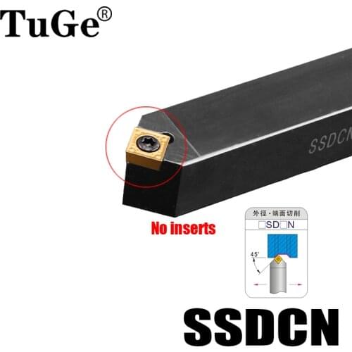 SSDCN1212H09 SSDCN1616H09 SSDCN2020K09 CNC External Lathe Turning Tool Holder Cutting Angle 45 Degree No Inserts