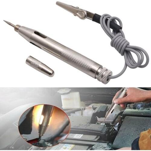 Diagnostictools 6V/12V/24V Car Auto Motorcycle Circuit Tester Gauge Light Detector Probe Light System Voltmeter Voltage Test Pen