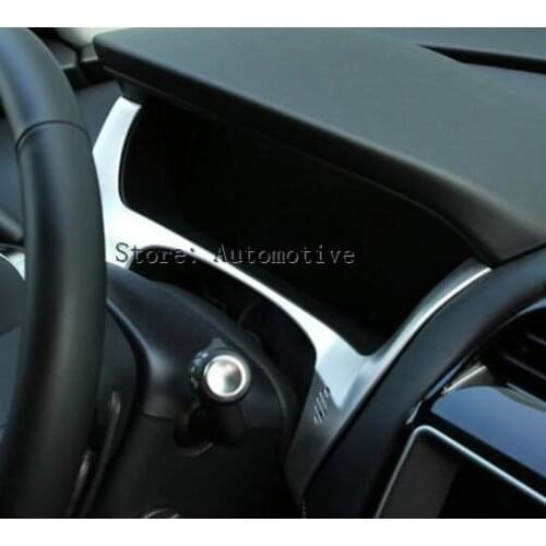 For Jaguar F-Pace f pace X761 2016 Car-styling Accessories ABS Chrome Dashboard Decorate Frame Cover Trim For LHD