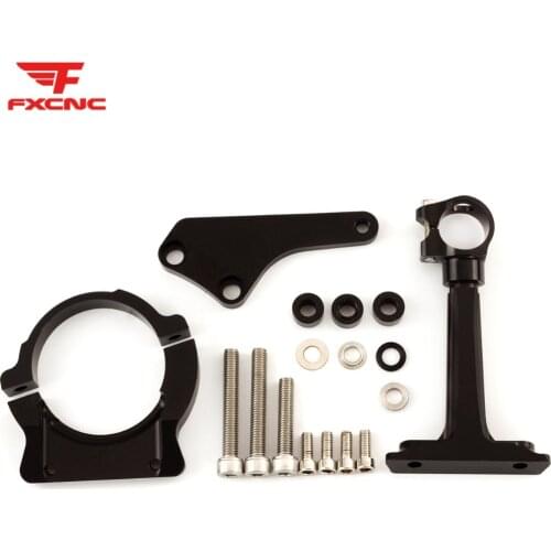 For Kawasaki ER6N ER 6N 2006 2007 2008 CNC Motorcycles Steering Stabilize Damper Bracket Mount Mounting Support Holder Kit Set