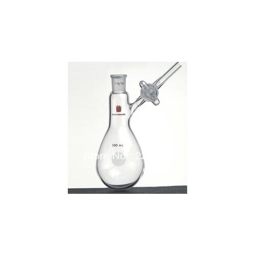 F904200G Flask, Modified schlenk Tube, Capacity:200ml, Joint:24/40, Stopcock Type:Glass