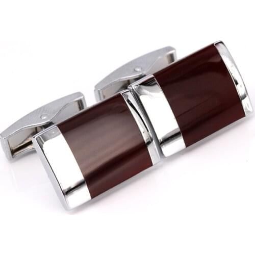 HYX Enamel cufflinks male French Red shirt cufflinks cufflin French Shirt Men Jewelry Wedding Groom Men Cuff Links