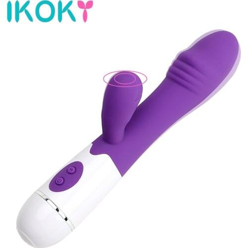 IKOKY Big Size Dildo Vibrators Sex Toys for Women Clitoris Stimulator G-spot Massager 10 Speed Dual Motor Vibration Sex Products
