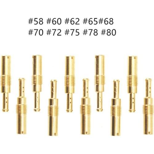 10Pcs Motorcycle Carburetor Accessories Carburetor Idle Jet Kit Set Slow/Pilot Jet Kit for PWK PE Mikuni OKO Keihin KOSO Carb
