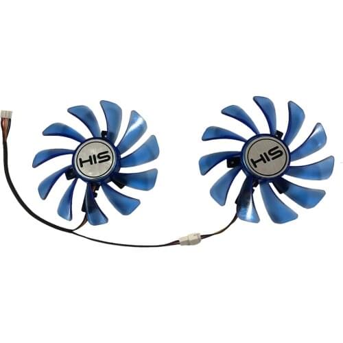 2Pcs/Set 90MM/100MM FDC10U12S9-C CF1010U12S CF9010H12S Graphics Card Fans RX590 GPU Cooler For HIS RX 580 RX570/470/480 Replace